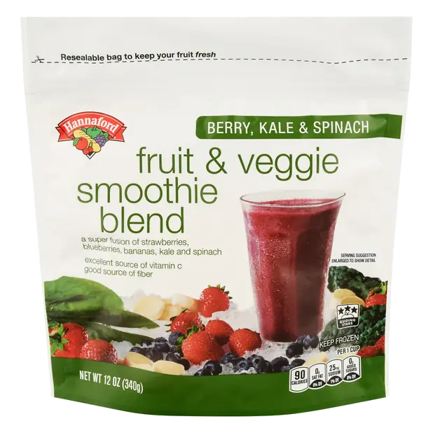 Berry Kale & Spinach Fruit & Veggie Smoothie Blend Frozen