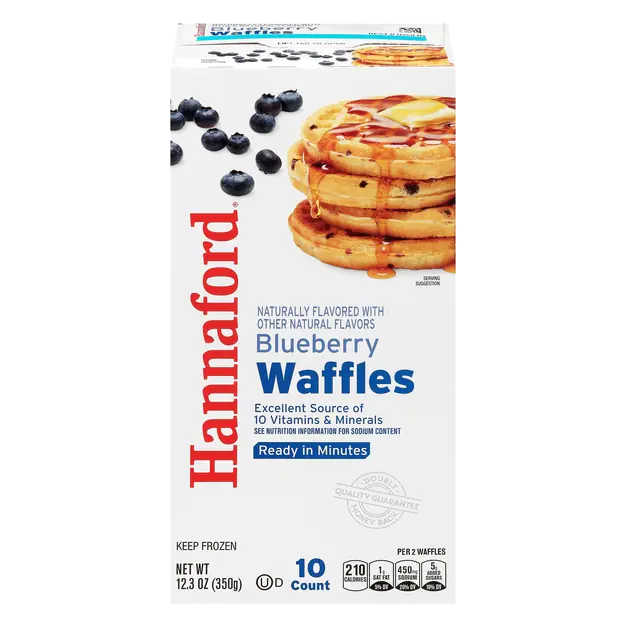 Blueberry Waffles - 10 ct