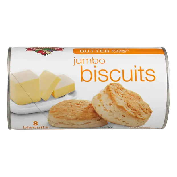 Butter Flavored Jumbo Biscuits - 8 ct