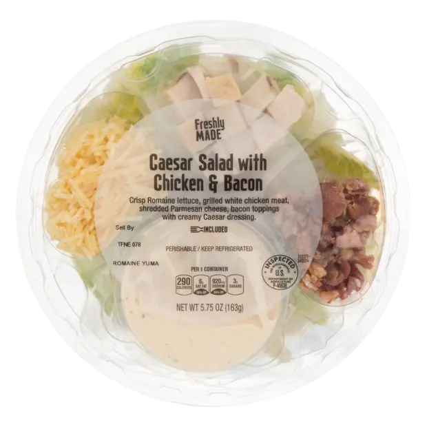 Caesar Salad with Chicken & Bacon