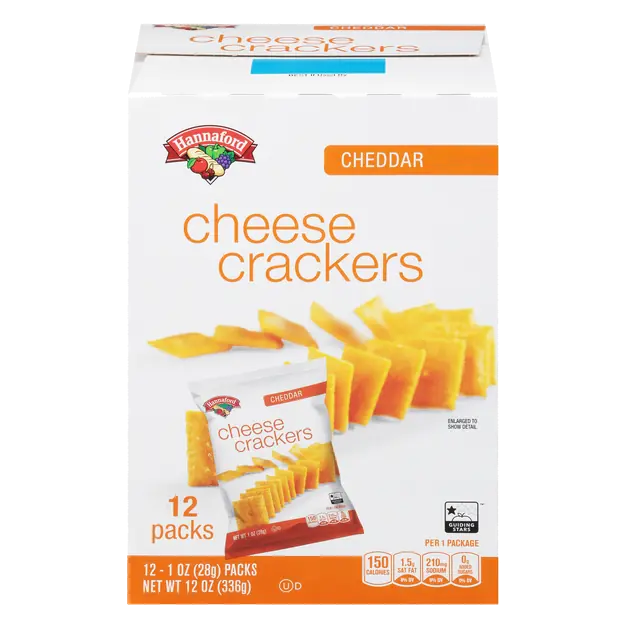 Cheddar Cheese Crackers Packs - 12 ct
