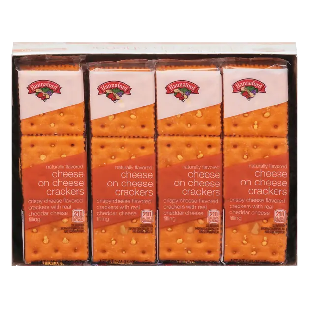 Cheese On Cheese Sandwich Crackers - 8 ct