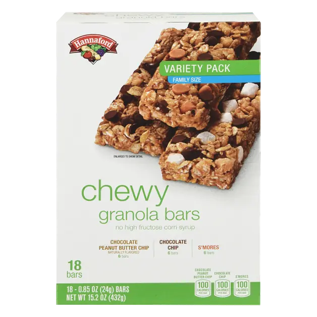 Chewy Granola Bars Variety Pack Family Size - 18 ct