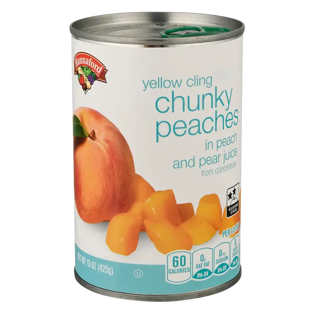 Chunky Yellow Cling Peaches in 100% Juice