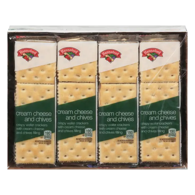 Cream Cheese & Chives Sandwich Crackers - 8 ct
