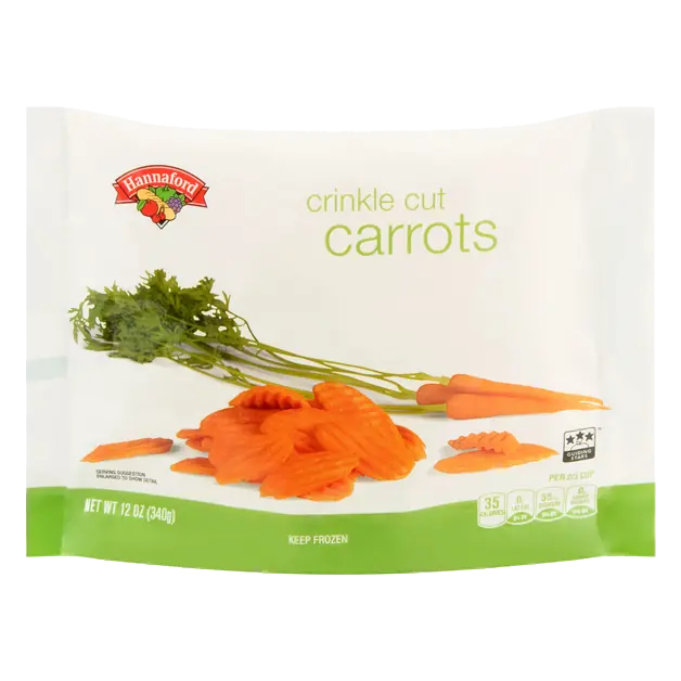 Crinkle Cut Carrots Frozen