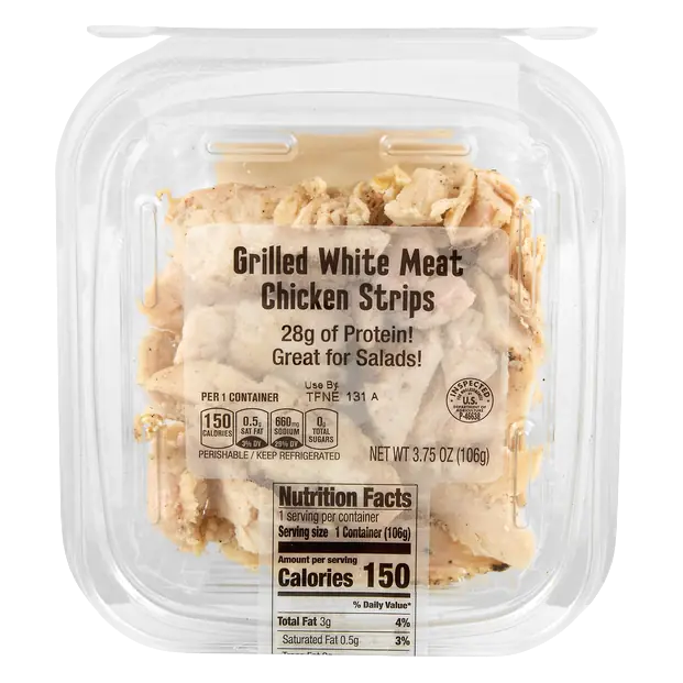 Deli Grilled White Meat Chicken Strips