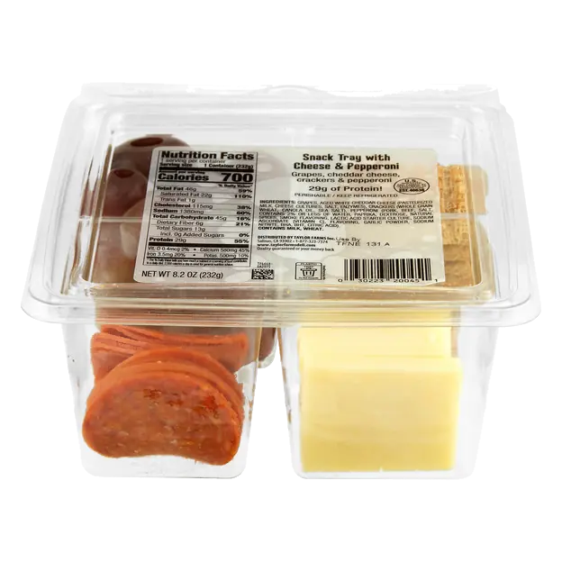 Deli Snack Tray with Cheese & Pepperoni