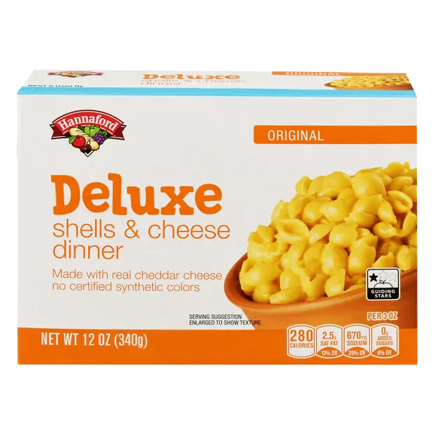 Deluxe Shells & Cheddar Cheese Sauce