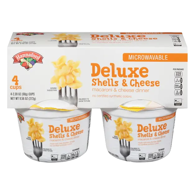 Deluxe Shells & Cheese Cups Original - 4 ct