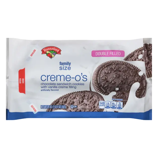 Double Filled Creme-O's Chocolate Sandwich Cookies Family Size