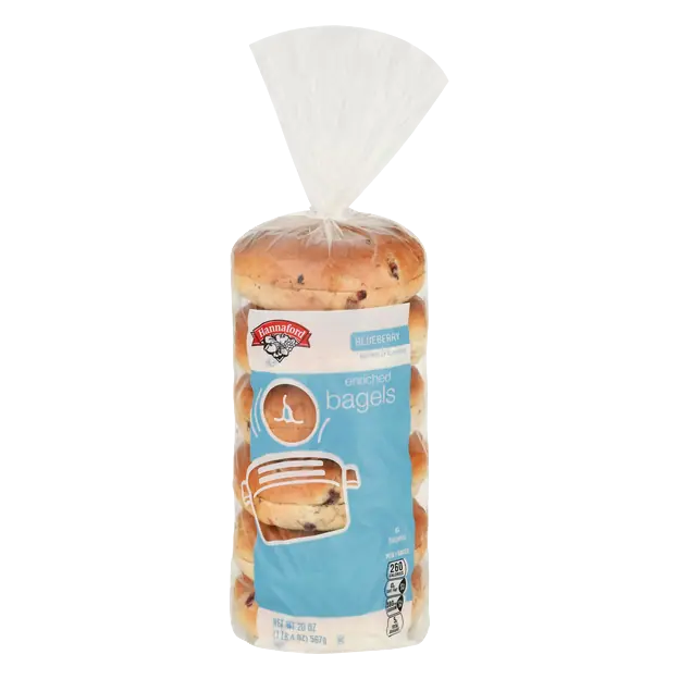 Enriched Blueberry Bagels - 6 ct