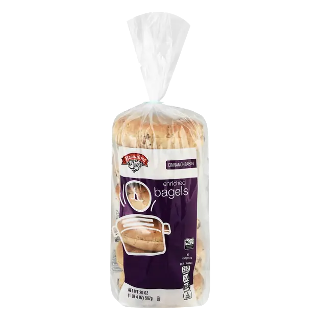 Enriched Cinnamon Raisin Bagels - 6 ct