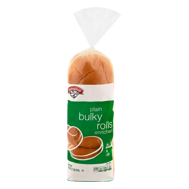 Enriched Plain Bulky Rolls - 6 ct