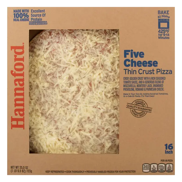 Five Cheese Thin Crust Pizza Refrigerated