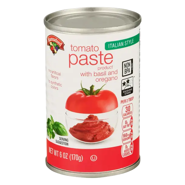 Italian Style Tomato Paste with Basil & Oregano