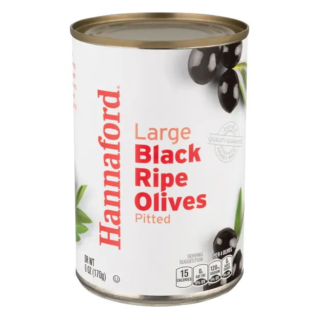 Large Pitted Black Olives