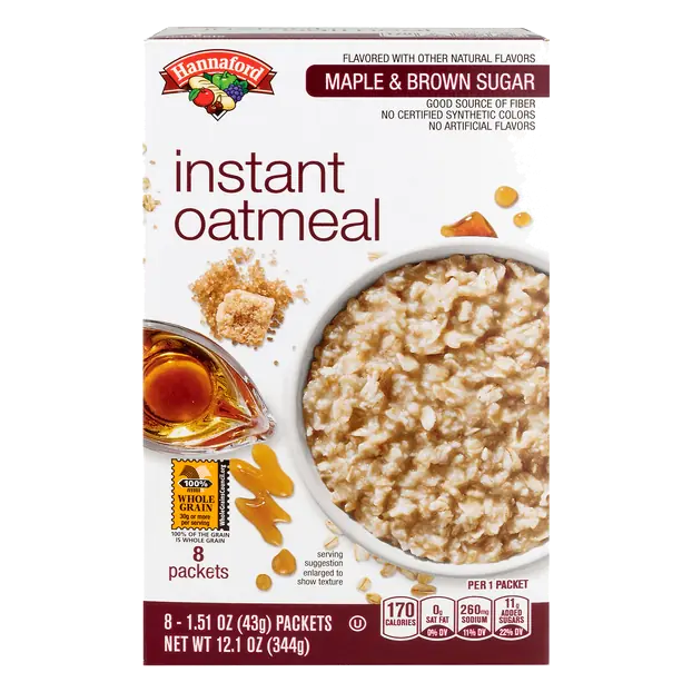 Maple & Brown Sugar Instant Oatmeal - 8 ct