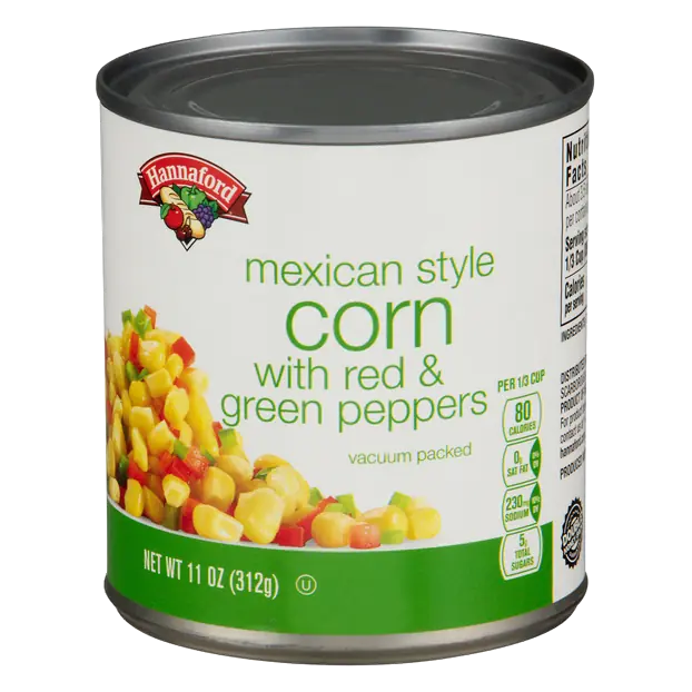 Mexican Style Corn with Red & Green Peppers