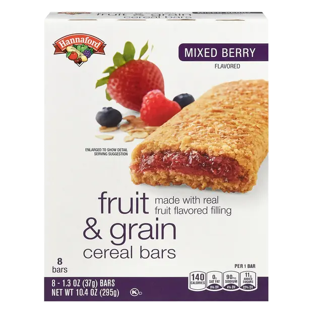 Mixed Berry Fruit & Grain Cereal Bars - 8 ct