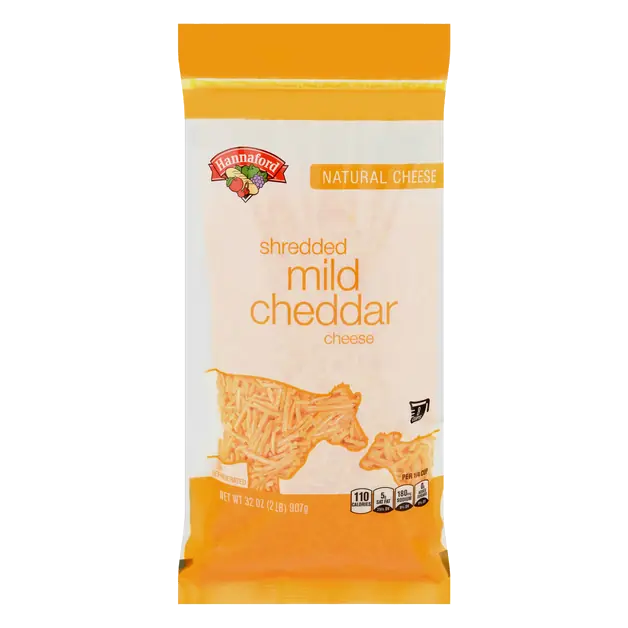 Natural Shredded Mild Yellow Cheddar Cheese