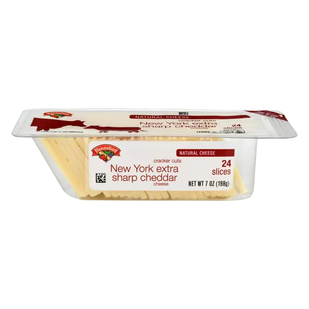 New York Extra Sharp Cheddar Cheese Cracker Cut Slices - 24 ct