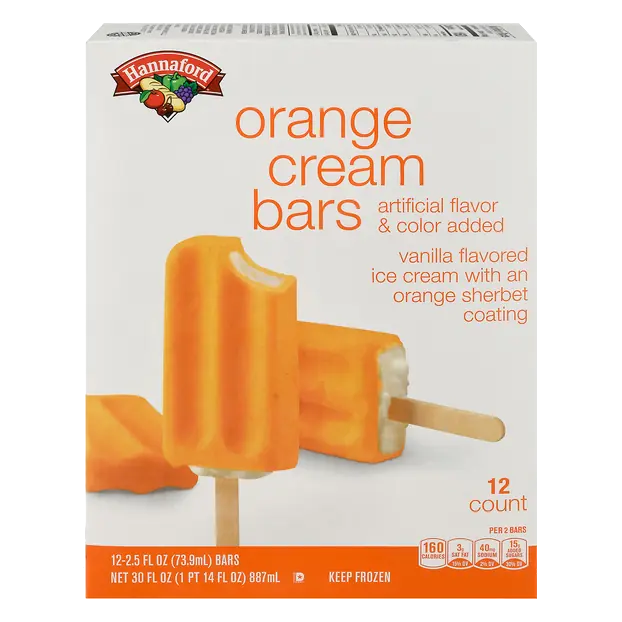 Orange Cream Bars - 12 ct