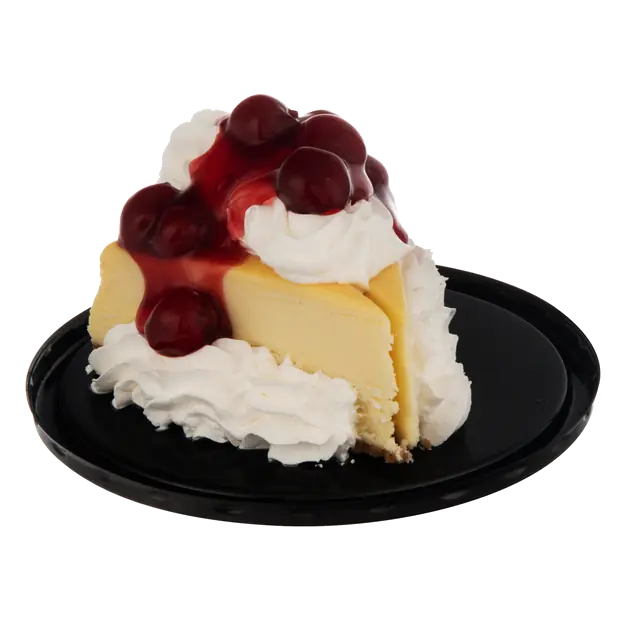 Party of Two Cherry Topped Cheesecake Slice