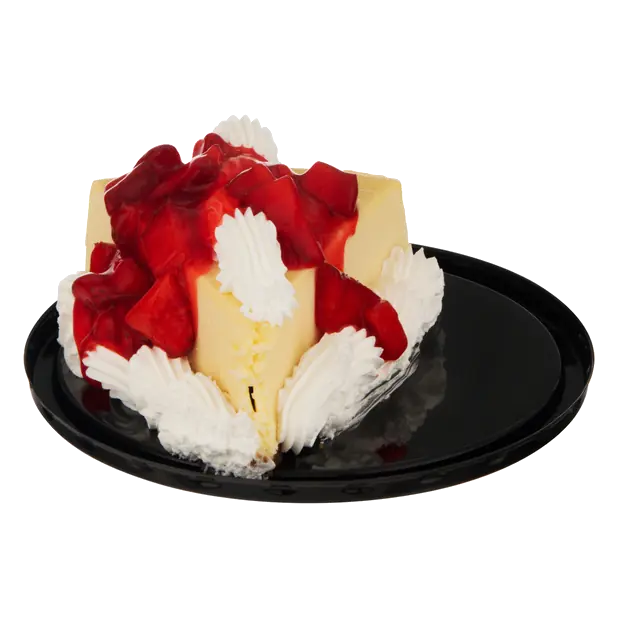 Party of Two Fresh Strawberry Topped Cheesecake Slice