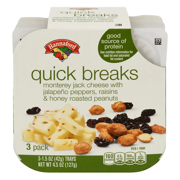 Quick Breaks Pepper Jack Cheese - 3 ct