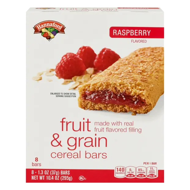 Raspberry Fruit & Grain Cereal Bars - 8 ct