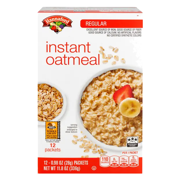 Regular Instant Oatmeal - 12 ct