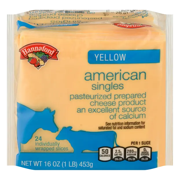 Singles Yellow American Cheese Slices - 24 ct