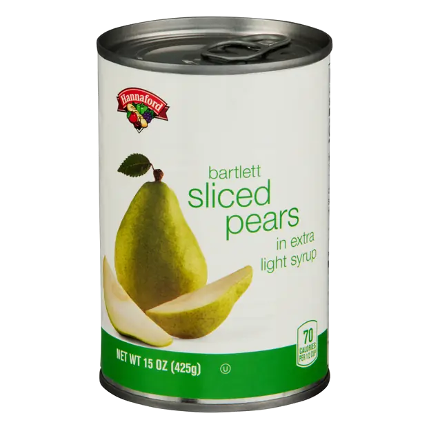 Sliced Bartlett Pears in Extra Light Syrup