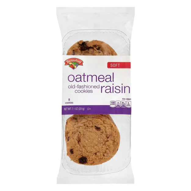 Soft Old Fashioned Oatmeal Raisin Cookies - 8 ct