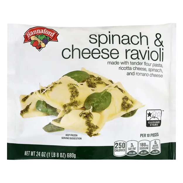 Spinach & Cheese Ravioli Frozen