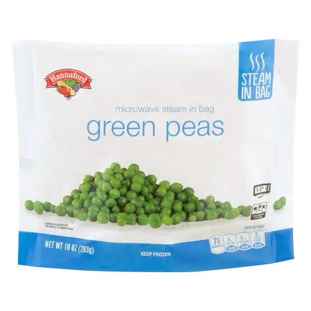 Steam in Bag Green Peas Frozen