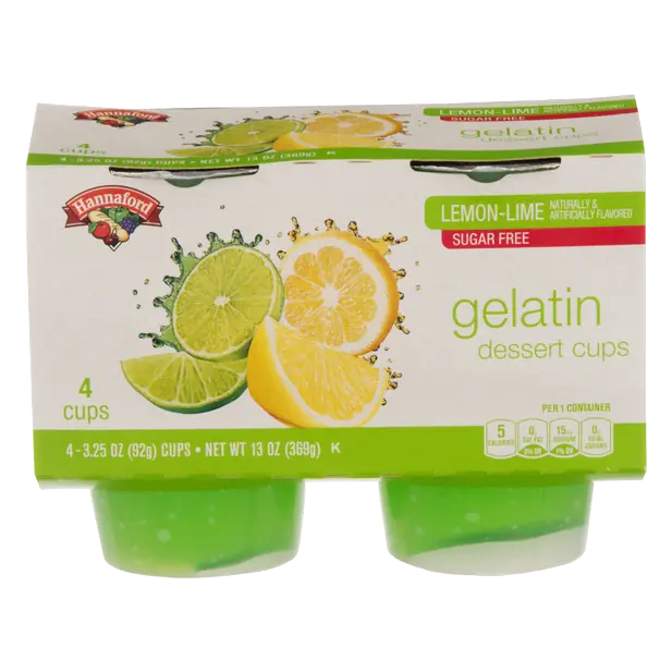 Sugar Free Lemon-Lime Gelatin Dessert Cups - 4 ct
