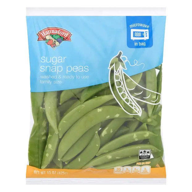 Sugar Snap Peas Family Size Microwaveable Bag