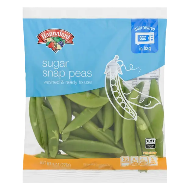 Sugar Snap Peas Microwaveable Bag