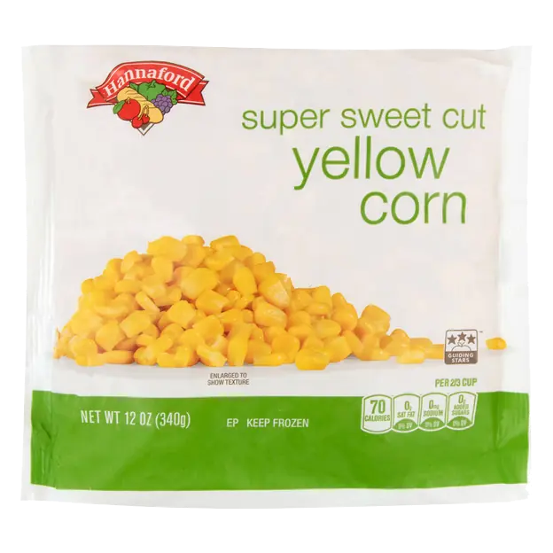 Super Sweet Cut Yellow Corn Frozen