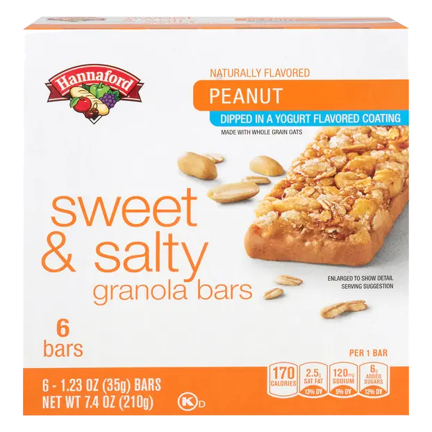 Sweet & Salty Peanut Granola Bars - 6 ct