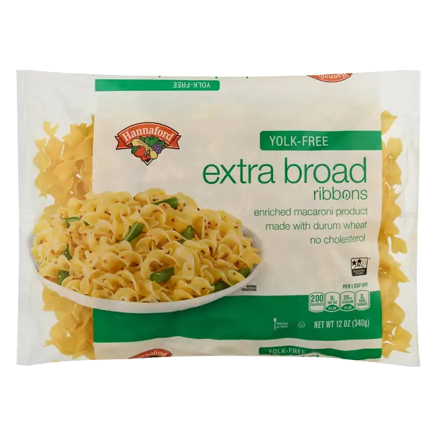 Yolk Free Extra Broad Ribbons (Egg White Noodles)