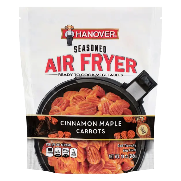Seasoned Air Fryer Cinnamon Maple Carrots Frozen