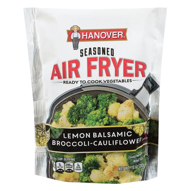 Seasoned Air Fryer Lemon Balsamic Broccoli-Cauliflower Frozen