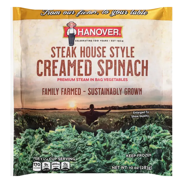 Steak House Style Creamed Spinach Frozen