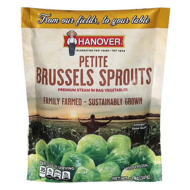 The Gold Line Premium Petite Brussels Sprouts Frozen