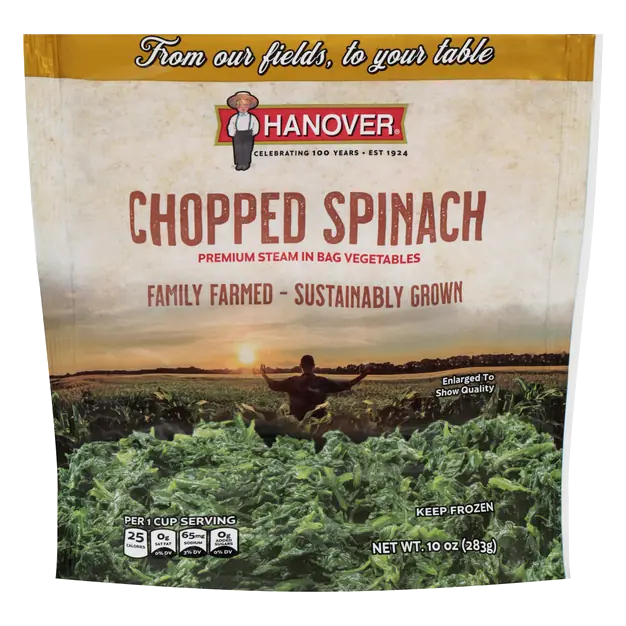 The Purple Line Steam-in-Bag Chopped Spinach Frozen