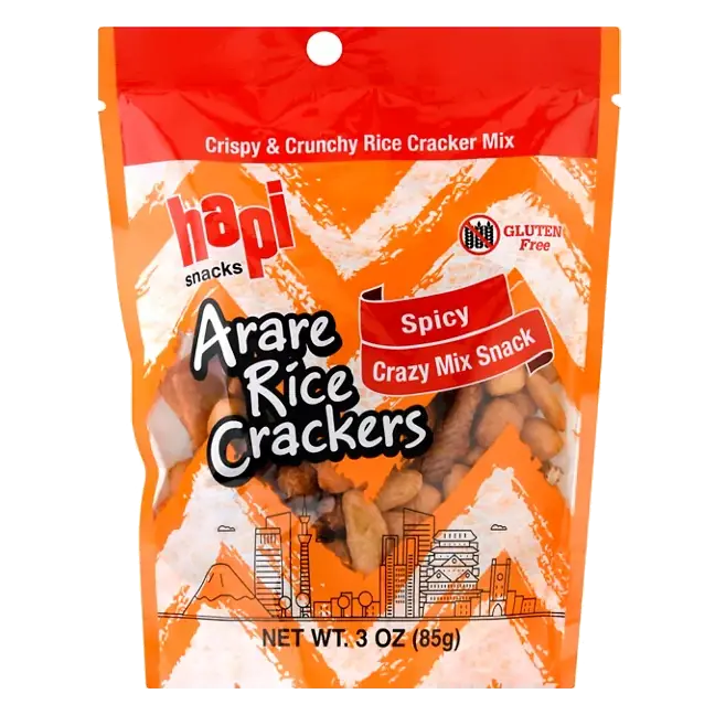 Crazy Mix Snack, Spicy, Arare Rice Crackers