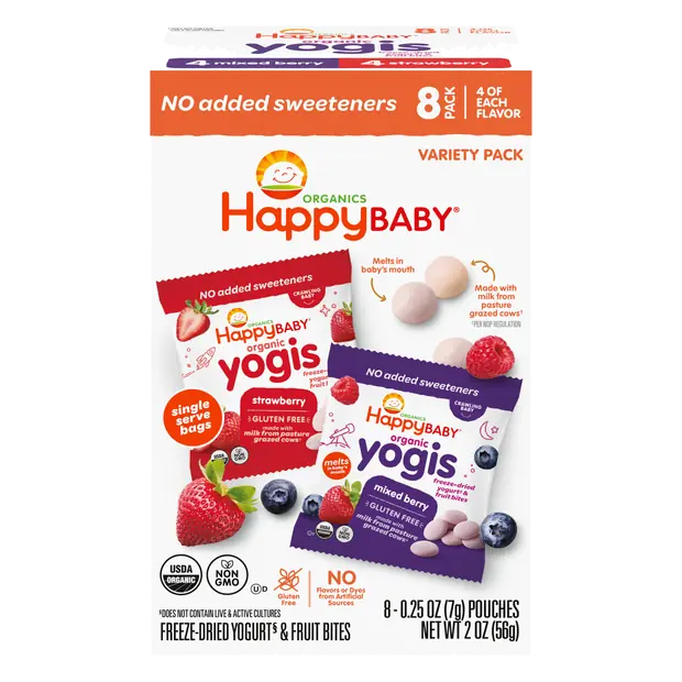 Freeze-Dried Yogurt & Fruit Snacks Variety Pack - 8 ct